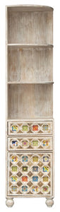 Gemma_Hand Carved Wooden Bookshelf_Bookcase_Display Unit_185 cms