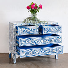 Load image into Gallery viewer, Judith Mother of Pearl Inlay Chest With 4 Drawers_ 105 cm Length
