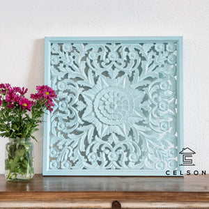 Lofen_Wooden Hand Carved Mandala_Wall Panel_60 x 60cm_Available in 6 colors