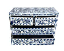 Load image into Gallery viewer, Judith Mother of Pearl Inlay Chest With 4 Drawers_ 105 cm Length
