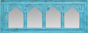 Samantha_Hand Carved Wooden Mirror with four Arch