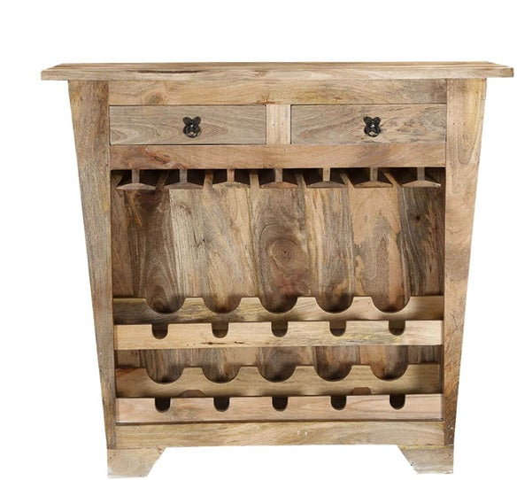 Ben_ Solid Wood Bar Cabinet_Wine Cabinet
