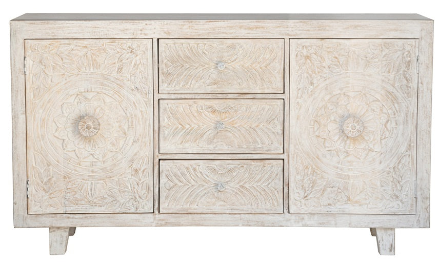 Lesley_Solid Indian Wood Side Board_Chest of Drawer_Buffet