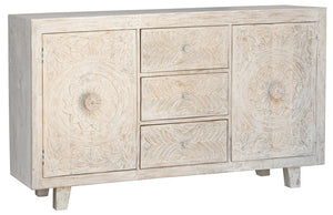Lesley_Solid Indian Wood Side Board_Chest of Drawer_Buffet