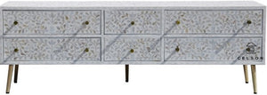 Sam Mother of Pearl Inlay TV Unit_TV Console