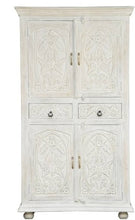 Load image into Gallery viewer, Aniston_Solid Indian Wood Hand Carved Cupboard_Height 180 cm
