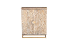 Load image into Gallery viewer, Albert_Hand Carved Solid Wood Bar Cabinet _ 85 cm Length
