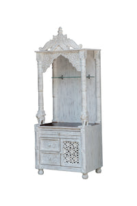 Shakti_Hand Carved Wooden Altar_Wooden Mandir_Prayer Mandir_Altar