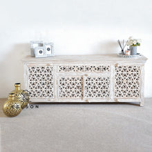 Load image into Gallery viewer, Robin_Hand Carved Tile Media Cabinet_TV Console_TV Cabinet
