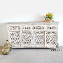 Load image into Gallery viewer, Robin_Hand Carved Tile Media Cabinet_TV Console_TV Cabinet
