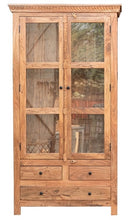 Load image into Gallery viewer, Saga_Hand Carved Indian Wood Tall Almirah_Cupboard_Height 190cm
