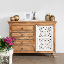 Load image into Gallery viewer, Sarah_Hand Carved Indian Solid Wood Dresser_Sideboard_Buffet_Cabinet_Chest
