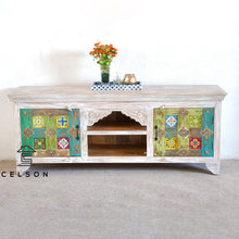 Load image into Gallery viewer, Stella Hand Carved Tile Media Cabinet_TV Console_TV Cabinet
