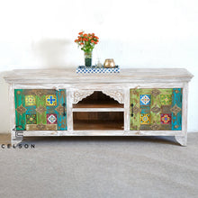 Load image into Gallery viewer, Stella Hand Carved Tile Media Cabinet_TV Console_TV Cabinet
