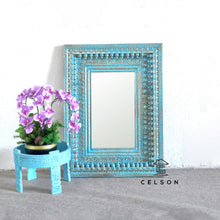 Load image into Gallery viewer, Amritage Spindle Carved Wooden Mirror
