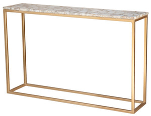 Kim_Agate Console Table with gold base