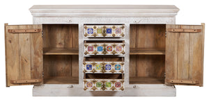 Eliana_ Hand Carved Wooden Sideboard_ Buffet