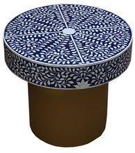 Load image into Gallery viewer, Theo_Round Hand Inlaid Coffee Table with metal Base
