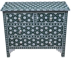 Jimmy_ Bone Inlay Chest With 4 Drawers