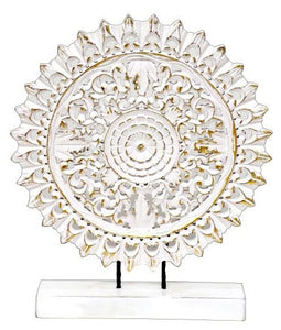 Biba Wooden Carved Table Decor