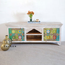 Load image into Gallery viewer, Stella Hand Carved Tile Media Cabinet_TV Console_TV Cabinet
