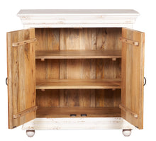 Load image into Gallery viewer, Mandy Solid Indian Wood Chest with Tile Doors_Cupboard_Cabinet_ 90 cm Length
