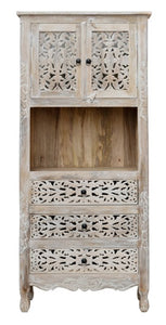 Amory__Hand Carved Wooden Almirah_Cupboard_Height 180 cm