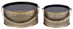 Elle Brass Finish Planter