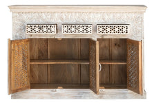 Load image into Gallery viewer, Moon_Solid Mango Wood Hand Carved Sideboard
