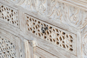 Moon_Solid Mango Wood Hand Carved Sideboard