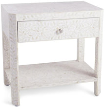 Load image into Gallery viewer, Leah_Bone Inlay Bed Side Table
