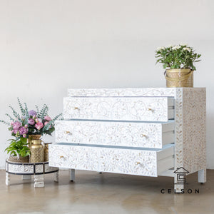 Beenu_Mother of Pearl Inlay Chest_Cabinet_Chest of Drawer