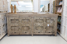 Load image into Gallery viewer, Prakash_Hand Carved Solid Indian Old Wood Sideboard_Buffet_Dresser
