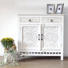 Load image into Gallery viewer, Anokhi_ Solid Indian Wood 2 Door Cupboard_Chest_Cabinet_ 100 cm Length
