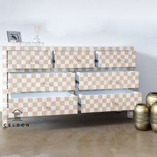 Load image into Gallery viewer, Panna_Bone Inlay Dresser_ Chest of drawer _ 150 cm Length
