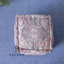 Load image into Gallery viewer, Noora_Pouf_ Decorative Ottoman_ Designer Ottoman _ Footstool
