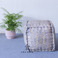 Load image into Gallery viewer, Noora_Pouf_ Decorative Ottoman_ Designer Ottoman _ Footstool
