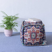 Load image into Gallery viewer, Noora_Pouf_ Decorative Ottoman_ Designer Ottoman _ Footstool
