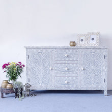 Load image into Gallery viewer, Ray _Bone Inlay Sideboard with 3 Drawers 2 Doors
