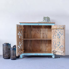 Load image into Gallery viewer, Luke_Hand Carved Wooden Chest_Cupbord_ Sideboard_Cabinet_ 90 cm Length
