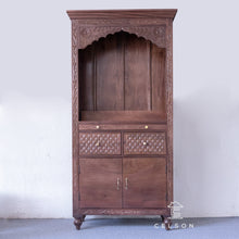 Load image into Gallery viewer, Radha_Hand Carved Wooden Altar_Wooden Mandir_Prayer Mandir_Altar
