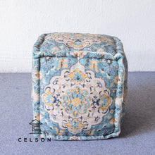 Load image into Gallery viewer, Noora_Pouf_ Decorative Ottoman_ Designer Ottoman _ Footstool
