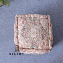 Load image into Gallery viewer, Noora_Pouf_ Decorative Ottoman_ Designer Ottoman _ Footstool
