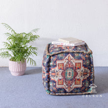 Load image into Gallery viewer, Noora_Pouf_ Decorative Ottoman_ Designer Ottoman _ Footstool
