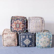 Load image into Gallery viewer, Noora_Pouf_ Decorative Ottoman_ Designer Ottoman _ Footstool
