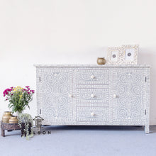 Load image into Gallery viewer, Ray _Bone Inlay Sideboard with 3 Drawers 2 Doors
