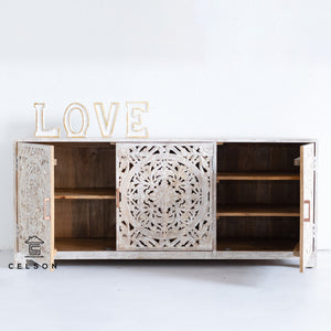 Joey_Wooden Carved TV Console_TV Cabinet