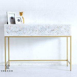 Laura_ MOP Inlay Console Table_Vanity Table_120 cm