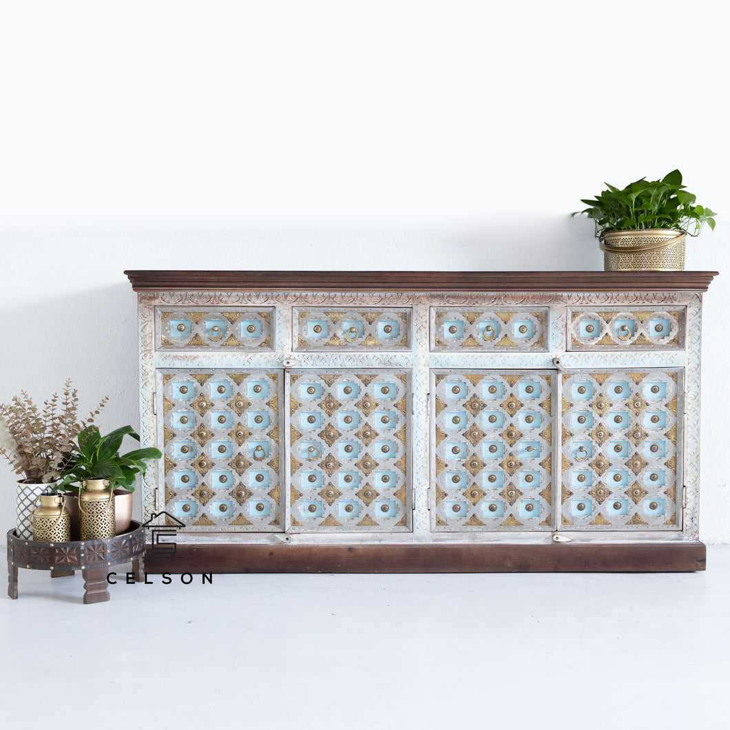Wiki_ Hand Carved Wooden Sideboard_Buffet