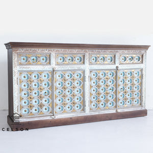 Wiki_ Hand Carved Wooden Sideboard_Buffet